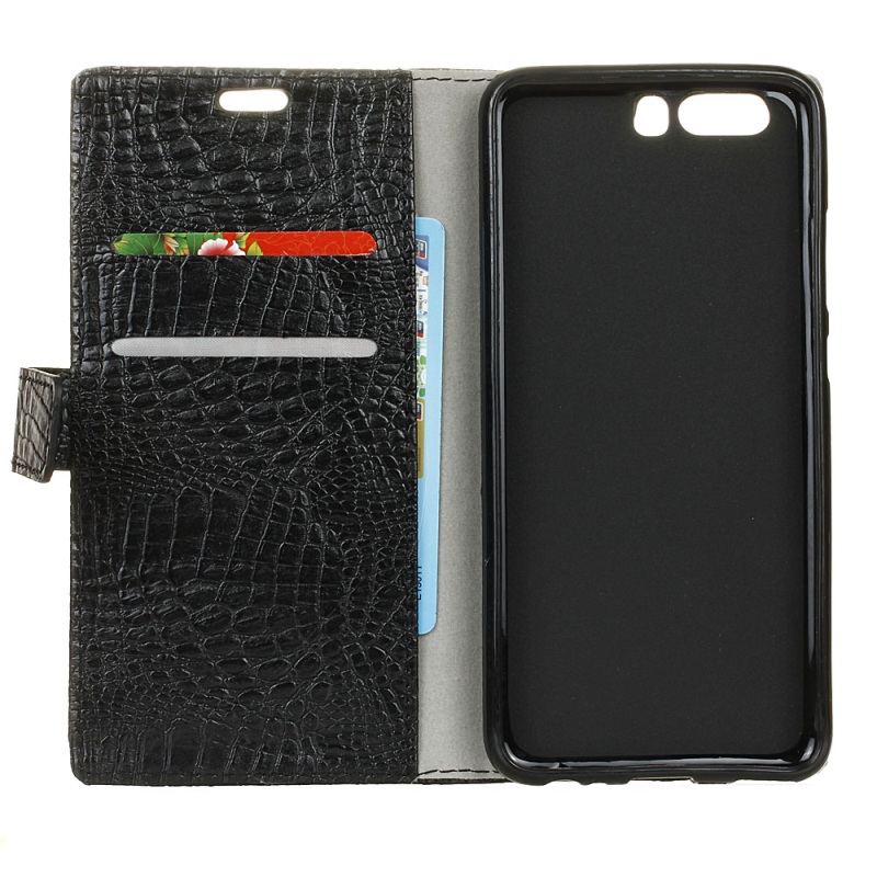เคส Huawei P10 Plus เคสฝาพับหนังผิวจระเข้ - Crocodile PU Leather Magnetic Flip