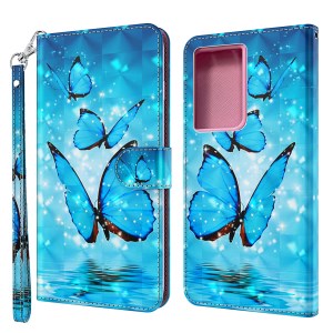 เคส Samsung Galaxy S21 Ultra #เคสฝาพับแบบกระเป๋าสตางค์ Pattern Printing Wallet Stand