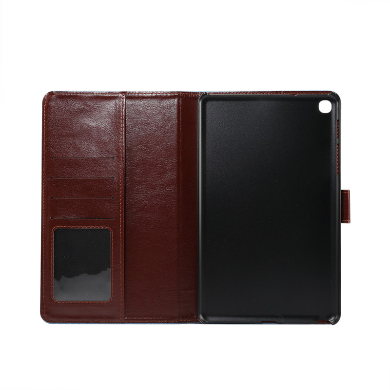 Case Samsung Galaxy Tab A 8 (2019) with S Pen P200 P205 #เคสฝาพับแบบกระเป๋าสตางค์หนัง PU ผิวผ้าลายดอกไม้ Flower Cloth Skin PU Leather Wallet