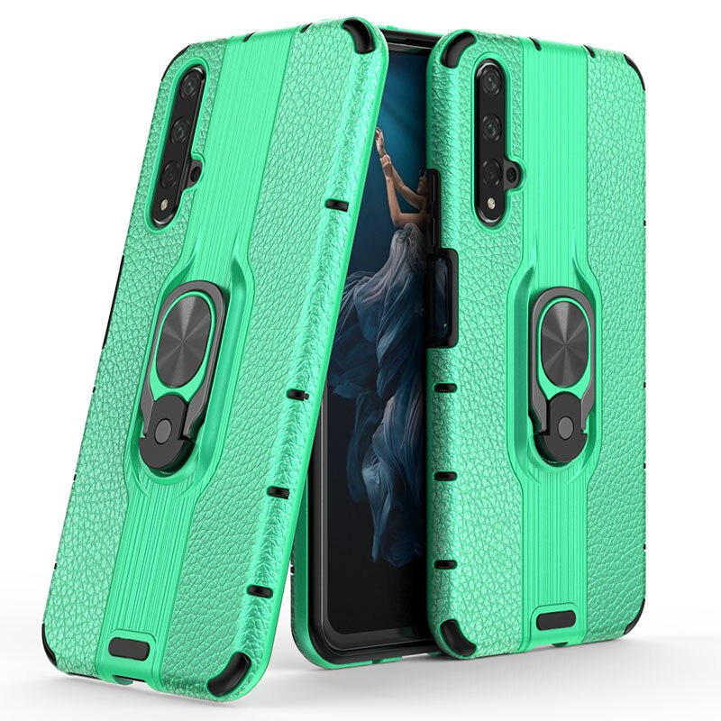 Case Huawei Nova 5T #เคสฝาหลังไฮบริดมีแหวนสวมนิ้ว Detachable Ring Holder Kickstand PC TPU Combo Case