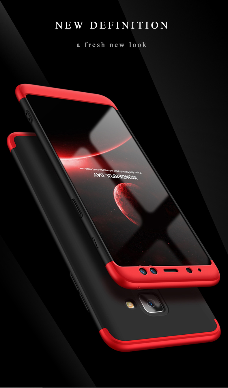 Case Samsung Galaxy A8 (2018) #เคสฝาหลังพลาสติกแข็งGKK Detachable All-wrapped Matte แยกชิ้นได้