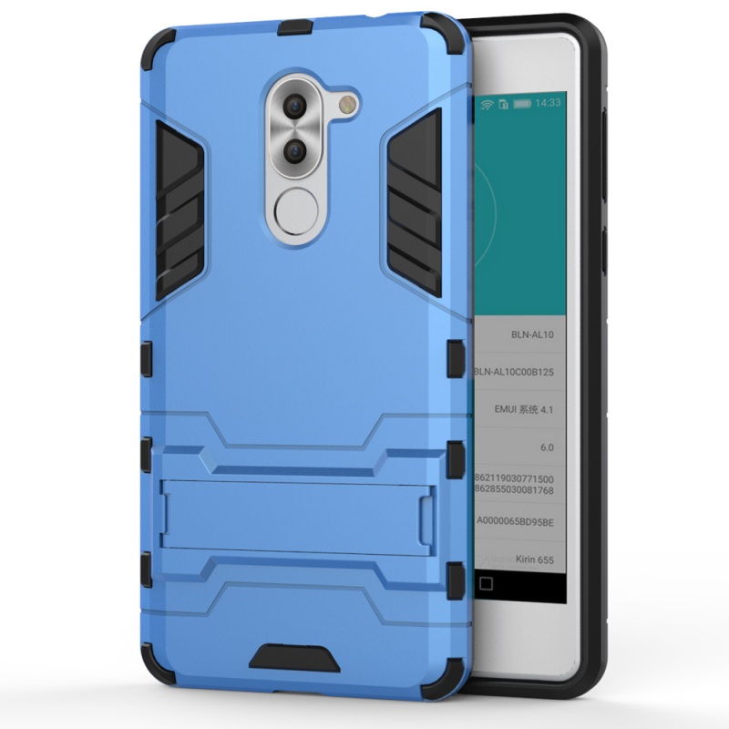 เคส Huawei GR5 2017 #เคส Hybrid PC + TPU Rotary Kickstand เท่ๆ สีเทา- สินค้าพร้อมส่ง