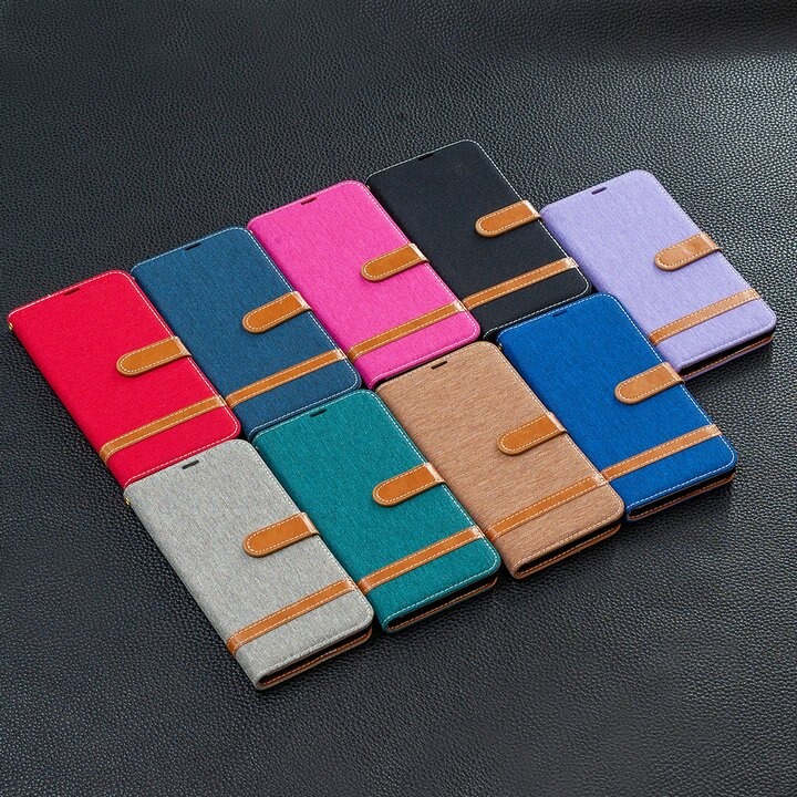 เคส Samsung Galaxy A32 5G #เคสฝาพับหนัง PU พร้อมสายคล้องมือ สีสันสดใส