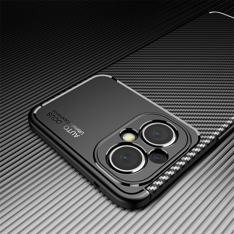 เคส OPPO Reno 7z 5G #เคสฝาหลังนิ่ม Carbon Fiber Anti-drop TPU Protection