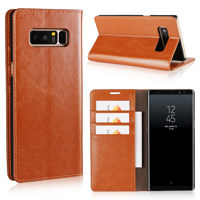 Case Samsung Galaxy Note 8 #เคสฝาพับสไตล์กระเป๋าสตางค์หนังแท้คุณภาพดีราคาเบาๆสบายกระเป๋า