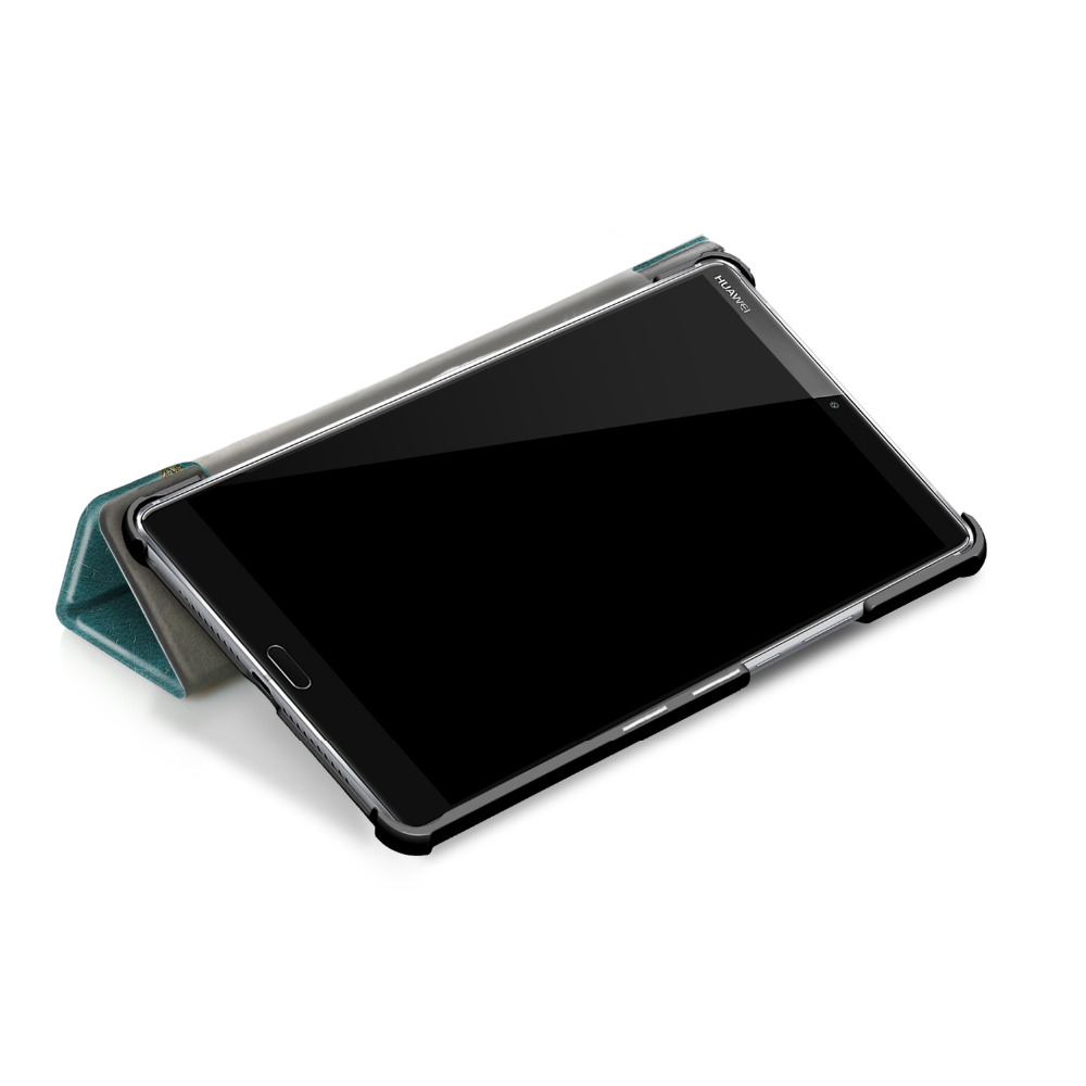เคส Huawei MediaPad M5 8.4 นิ้ว #เคสฝาพับพิมพ์ลาย แบบ 3 พับ Patterned Leather Tri-fold Stand Smart Flip