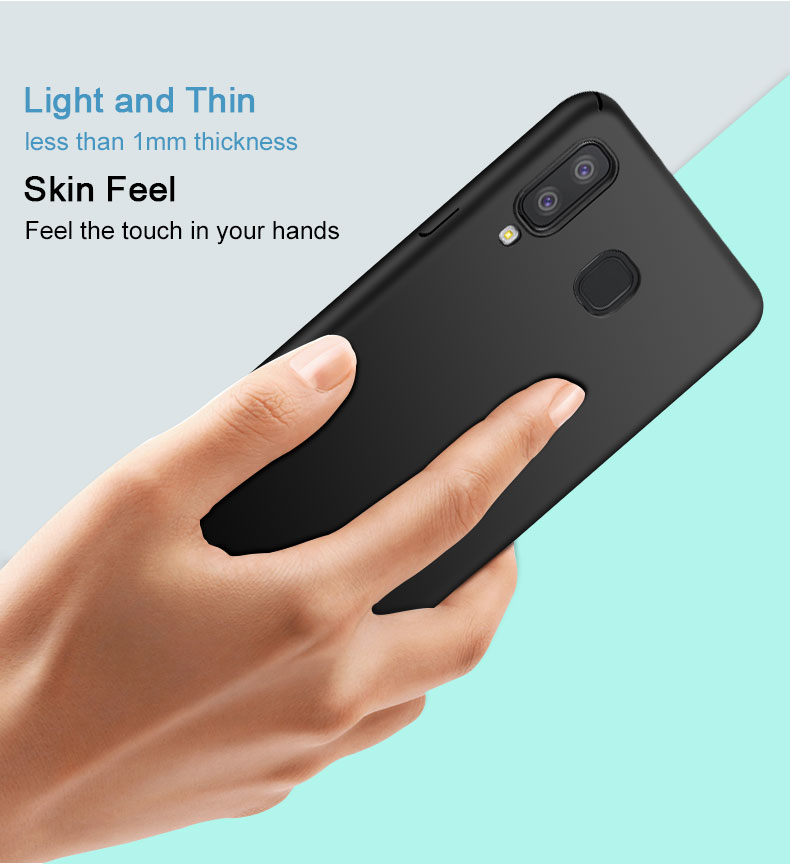 Case Samsung Galaxy A8 Star #เคสฝาหลังพลาสติกแข็ง IMAK Jazz Skin Feel Hard Shell + ฟิล์มป้องกันหน้าจอ