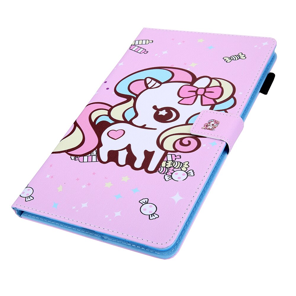 Case Samsung Galaxy Tab A 8 (2019) / Tab A with S Pen P200 P205 #เคสฝาพับหนัง PU พิมพ์ลาย Pattern Printing PU Leather Flip