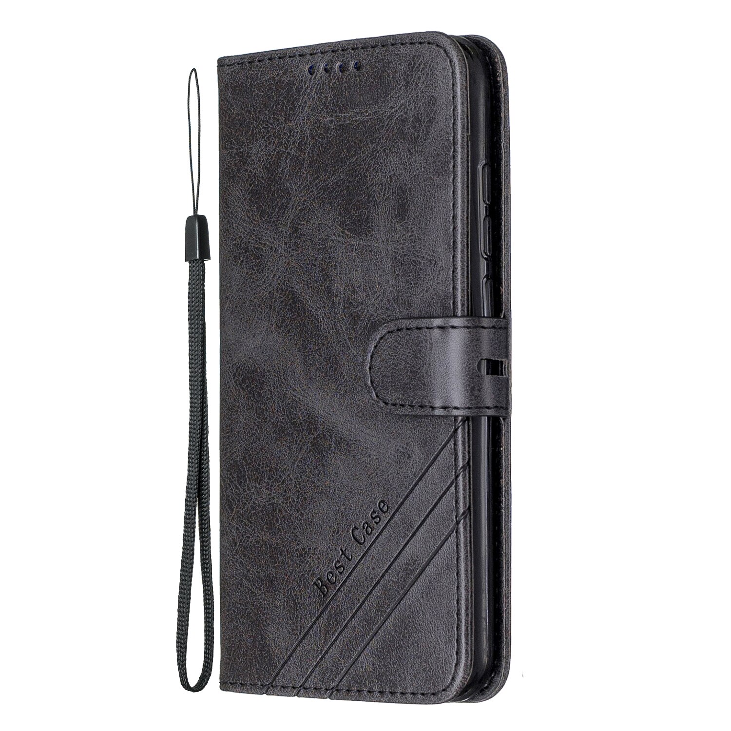 Case Huawei P40 #เคสฝาพับสไตล์กระเป๋าสตางค์หนัง PU มีสายคล้องมือ