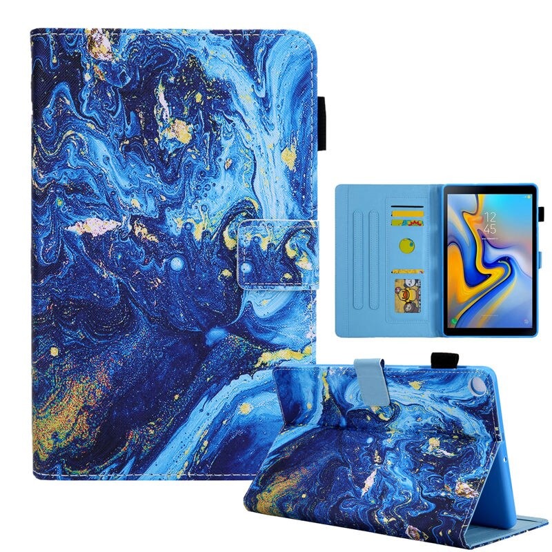 เคส Samsung Galaxy Tab A7 Lite 8.7" (T220,T225) #เคสฝาพับหนัง PU พิมพ์ลาย Pattern Printing Stand Leather