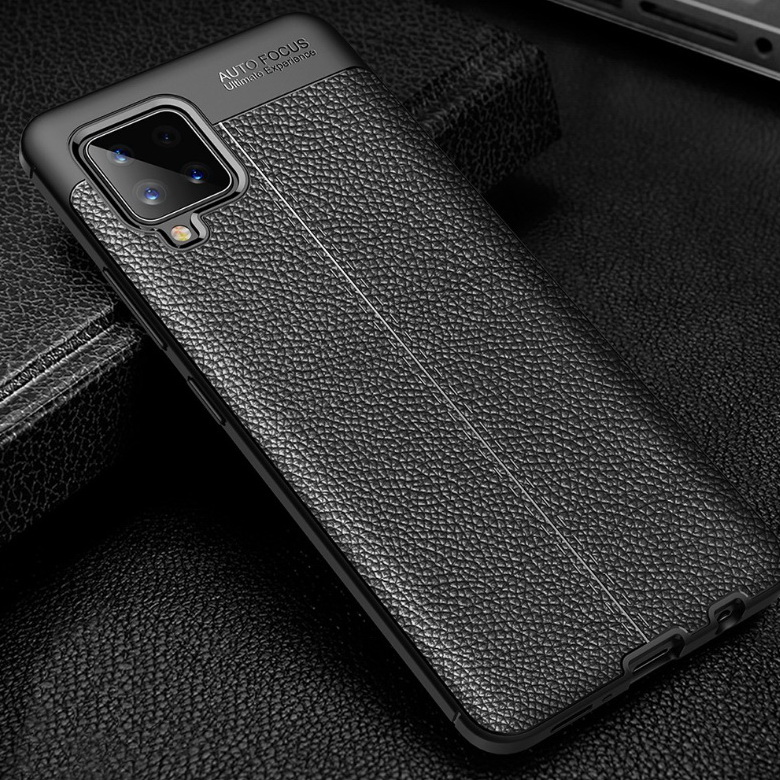 เคส Samsung Galaxy A42 5G #เคสฝาหลัง TPU ผิวลิ้นจี่ช่วยป้องกันลายนิ้วมือและกันลื่นได้ดี