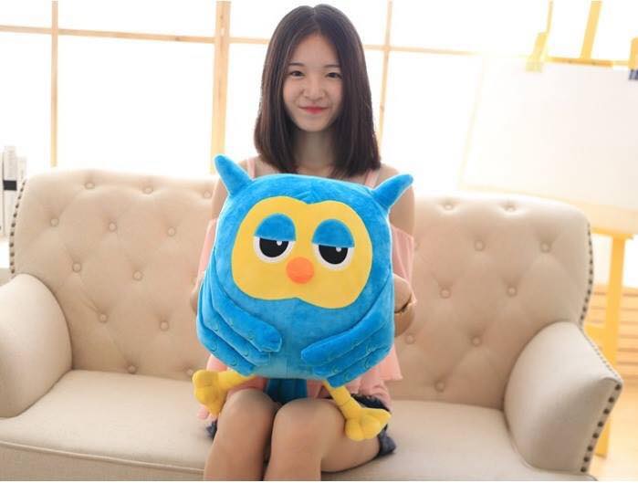 หมอนตุ๊กตาผ้าห่มนกฮูก
