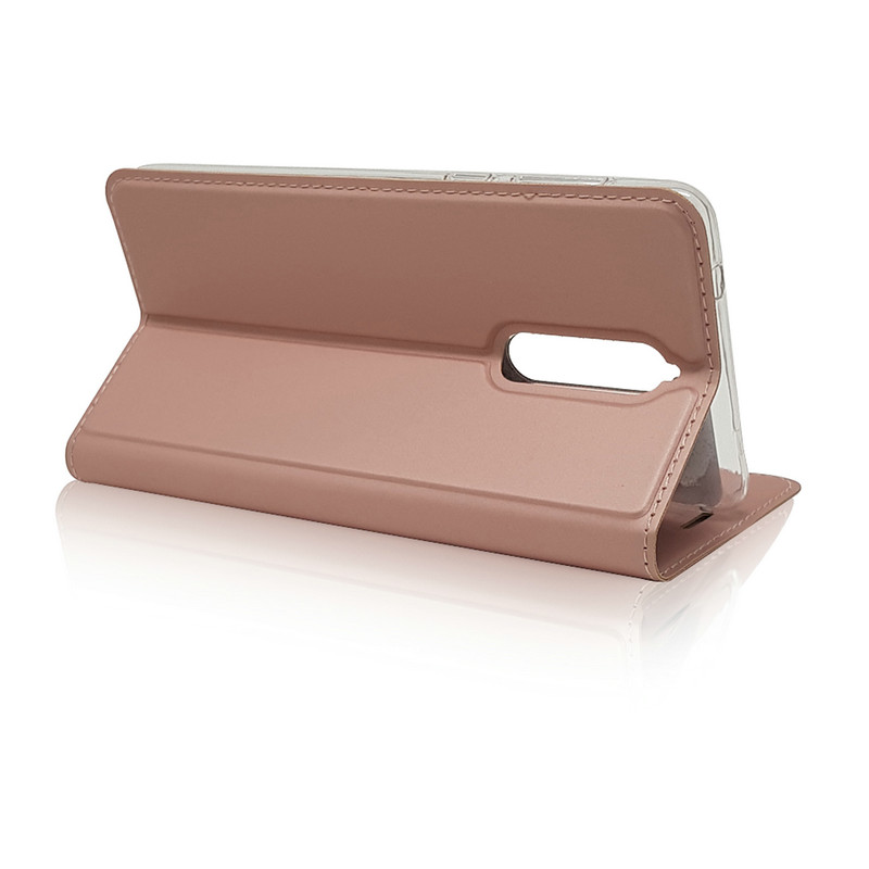 เคส Nokia 8 #เคสฝาพับหนัง PU Magnetic Adsorption Stand Leather Card Holder สวยงามทันสมัย