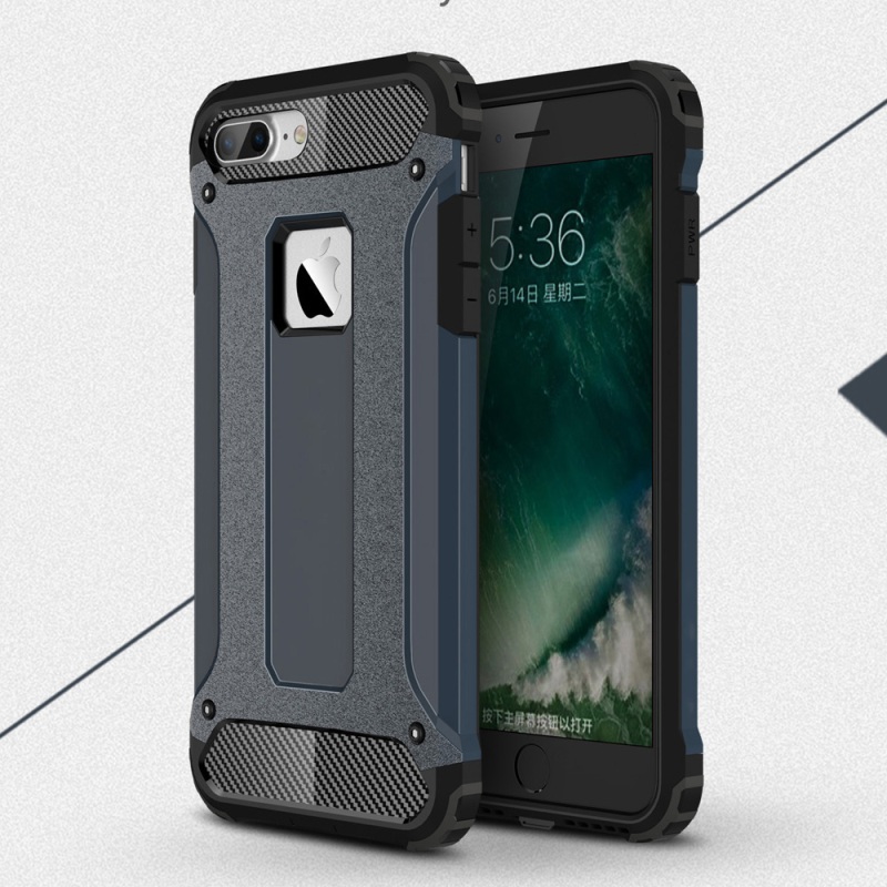 Case iphone 7 plus / 8 plus #เคสฝาหลังกันกระแทก+ป้องกันฝุ่น Armor Case Plastic + TPU