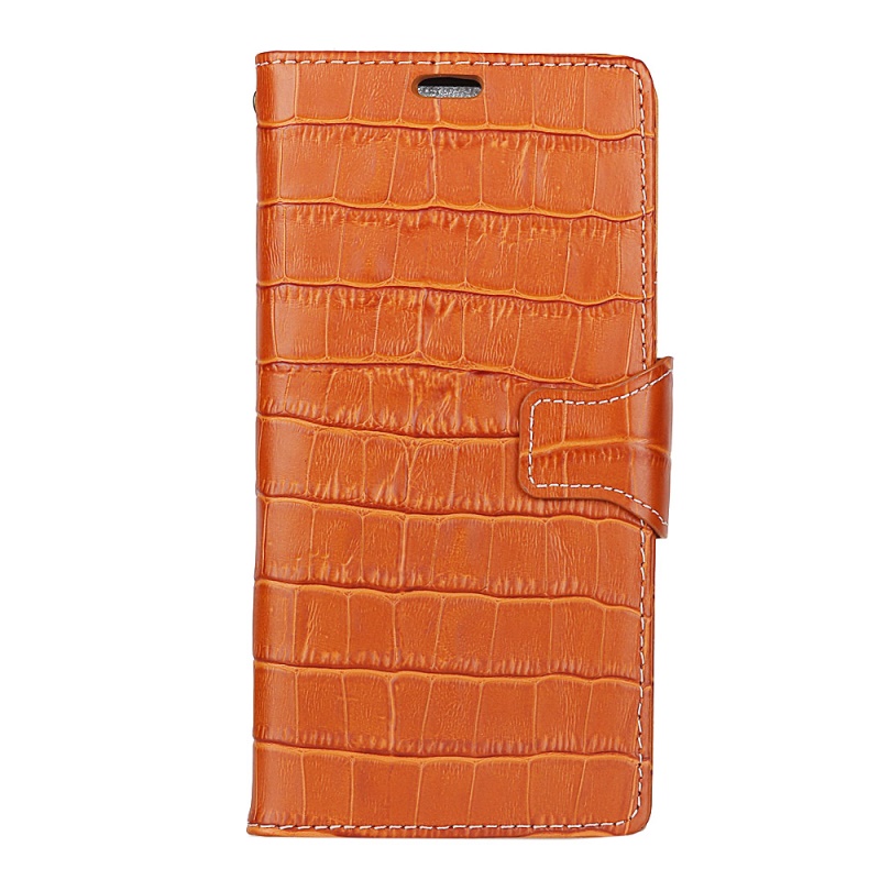 Case Huawei Y9 (2018) #เคสหนังแท้สไตล์กระเป๋าสตางค์รูปแบบหนังจระเข้