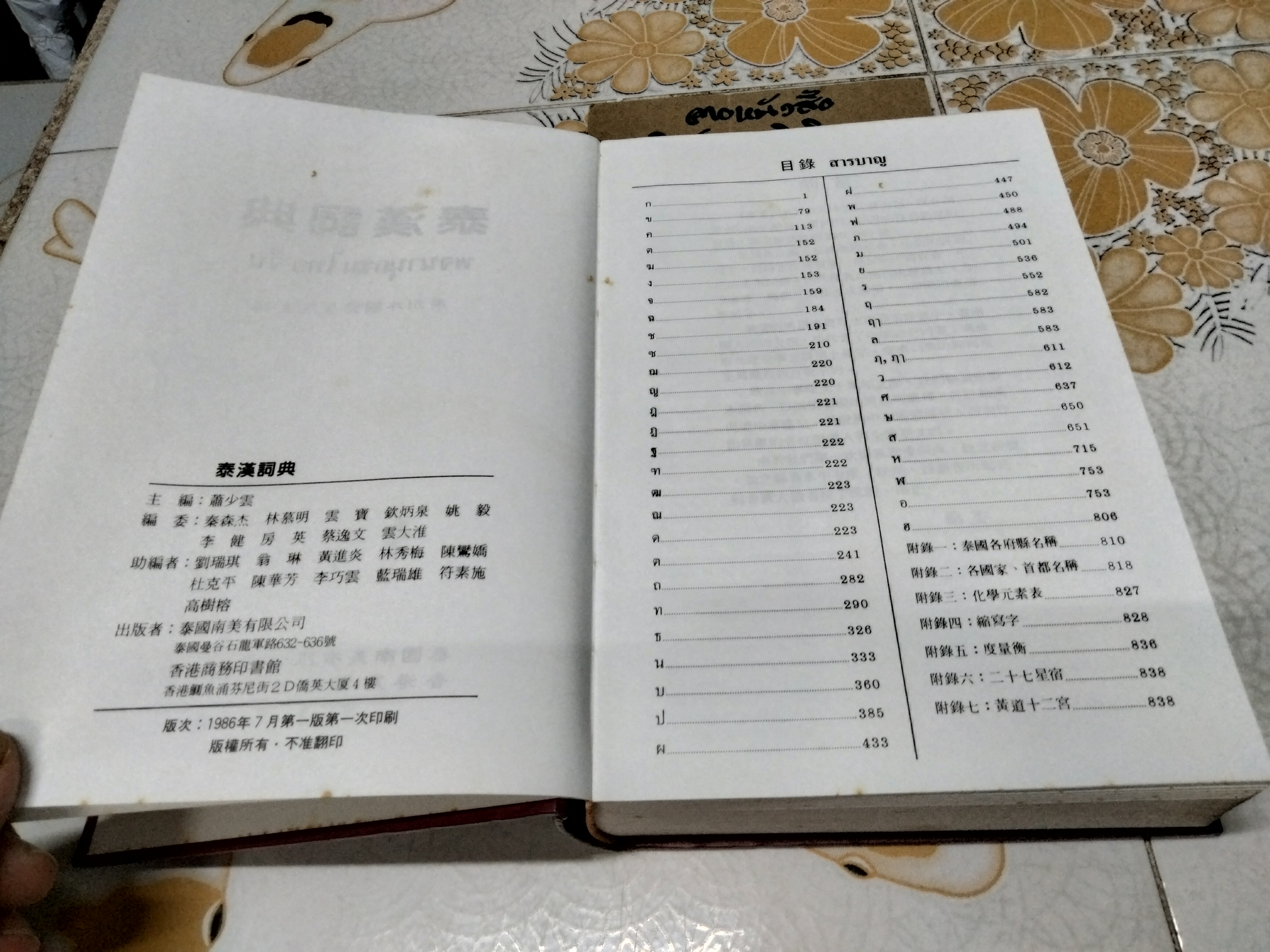 พจนานุกรม ไทย-จีน (ปกแข็ง)