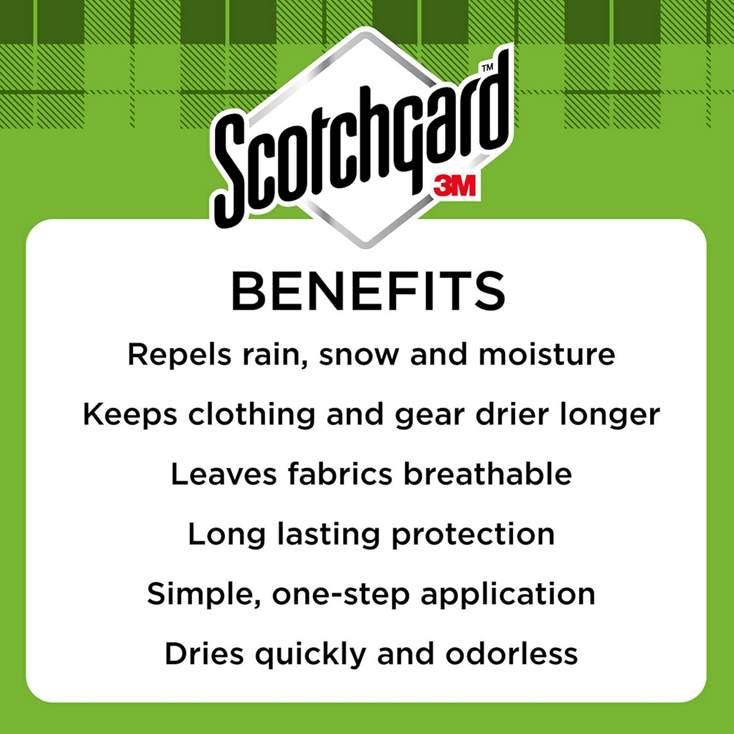 (Scotchgard) 3M Outdoor Water Shield 297g สเปรย์เคลือบกันน้ำ เหมาะสำหรับเสื้อผ้า เต็นท์, เป้, ผ้าใบ, โพลีเอสเตอร์