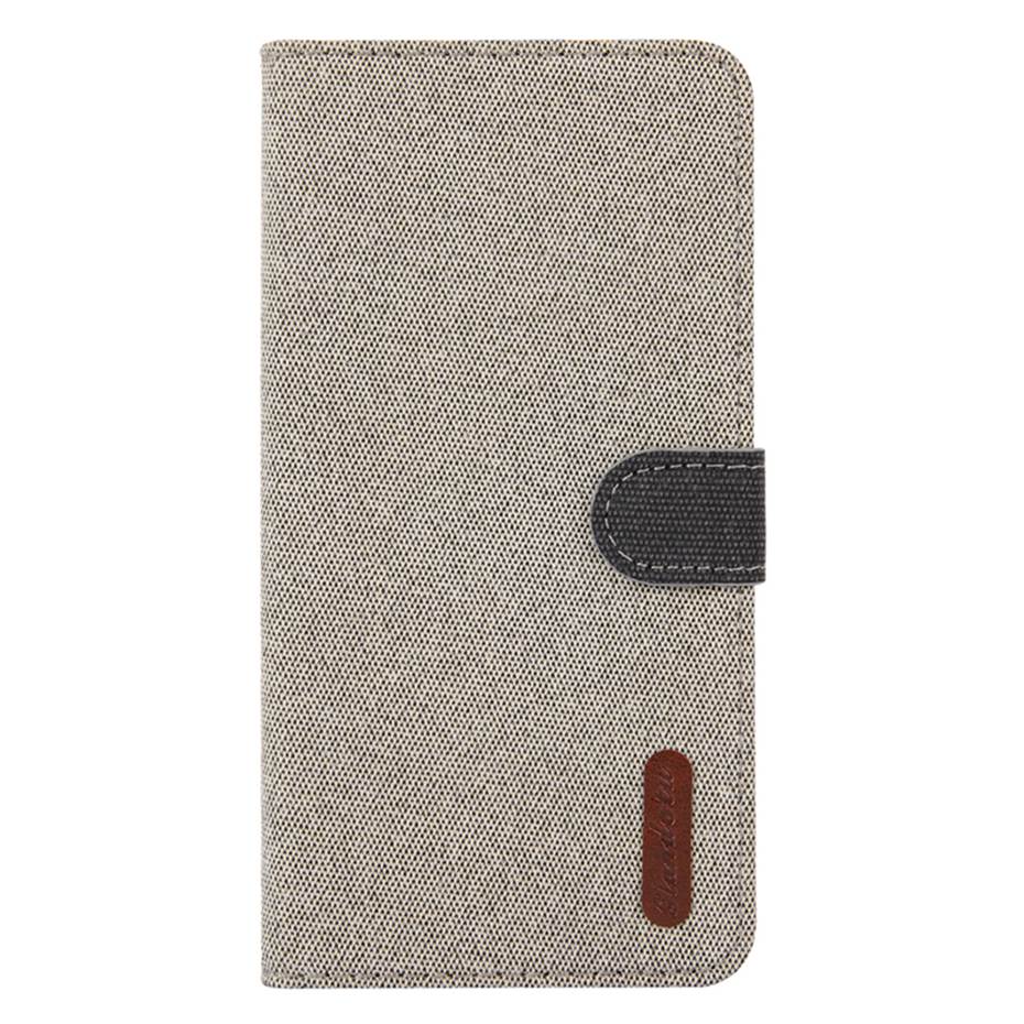 Case Xiaomi Mi A1 #เคสฝาพับหนัง PU เคลือบผิวผ้า Linen Fabric PU Leather Card Storage Phone Case