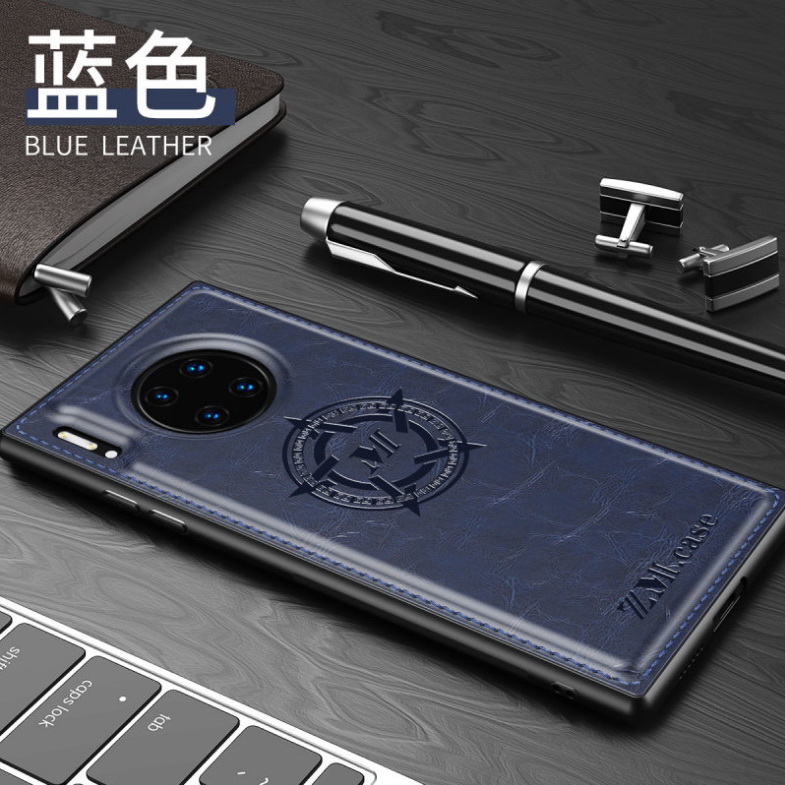 เคส Huawei Mate 30 Pro #เคสฝาหลัง TPU เคลือบหนัง PU Crazy Horse Leather Coated PC + TPU Hybrid