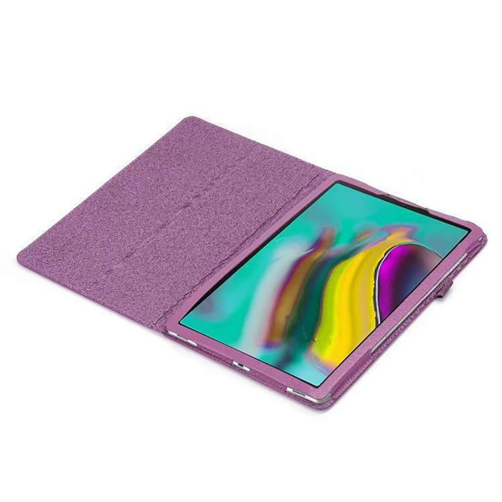 Case Samsung Galaxy Tab S6 Lite 10.4 SM-P610 P615 P617 #เคสฝาพับหนัง PU ผิวลิ้นจี่ Litchi Texture Leather Stand Protective Case