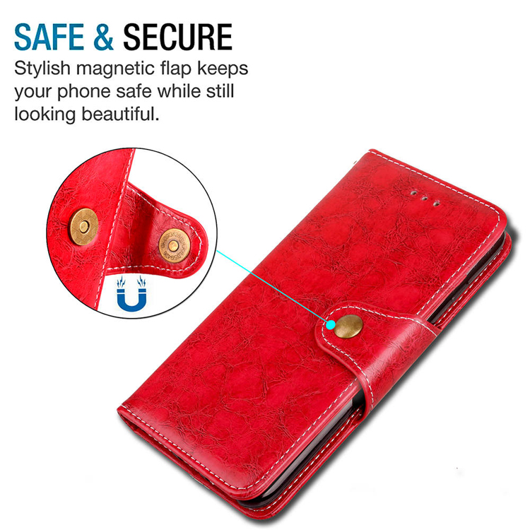 เคส Nokia 7 plus #เคสฝาพับสไตล์กระเป๋าสตางค์ Business Style Vintage Leather Wallet