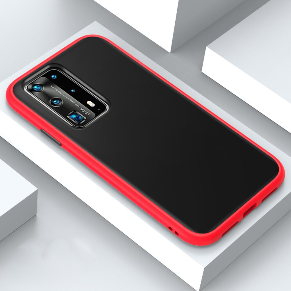 Case Huawei P40 #เคสฝาหลังซิลิโคนโปร่งแสงขอบนิ่ม Frosted Translucent Silicone Case