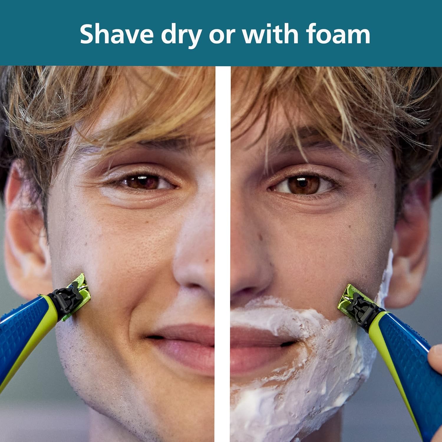 (Philips®) Norelco OneBlade First Shave Electric Shaver QP2515/49 ฟิลิปส์ เครื่องโกนหนวดไฟฟ้า