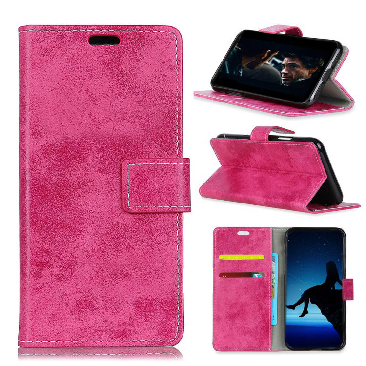 Case Xiaomi Mi 8 Lite #เคสฝาพับหนัง PU สไตล์ Retro มีช่องเสียบบัตร