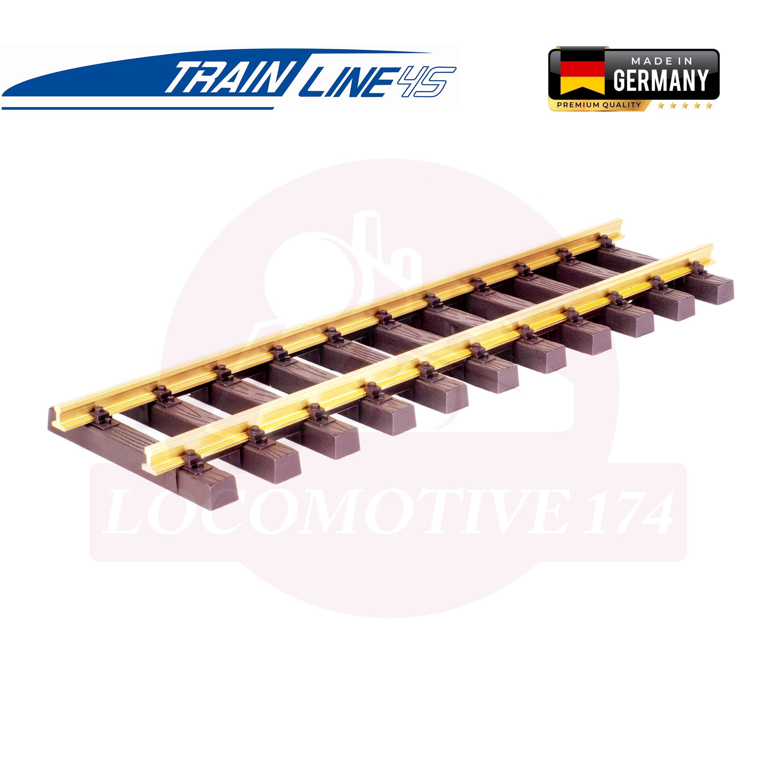 Train Line 45 Straight Track 30cm - G Scale
