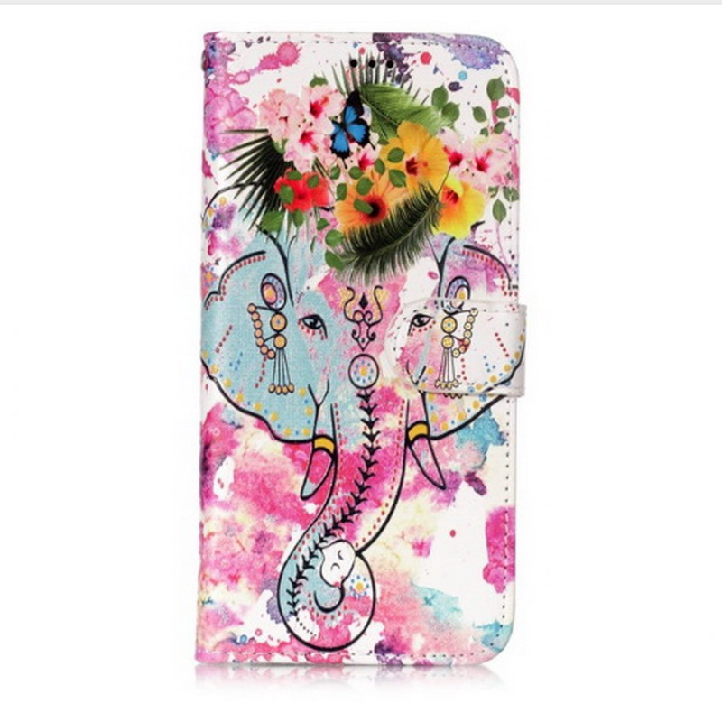 เคส Samsung Galaxy S9+ G965 #เคสฝาพับพิมพ์ลาย Rubberized Patterned PU Leather