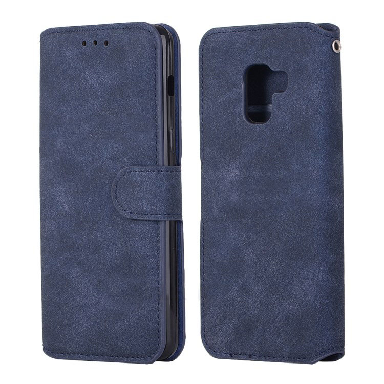 Case Samsung Galaxy A8 Plus 2018 #เคสฝาพับหนัง PU แบบย้อนยุคสไตล์กระเป๋าสตางค์ #เคสคุณภาพดีราคาถูก