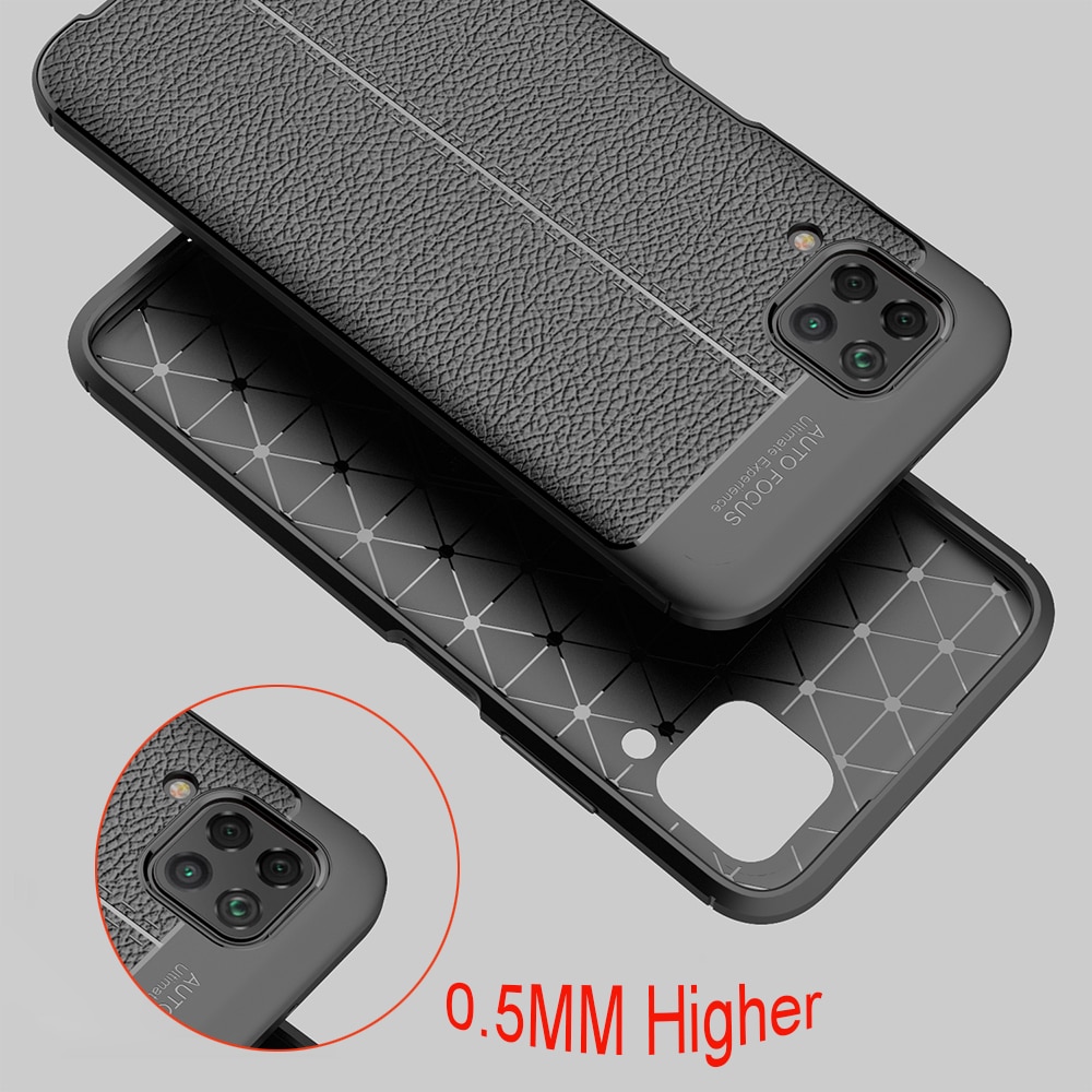 เคส Huawei nova 7i #เคสฝาหลัง TPU ผิวลิ้นจี่ช่วยป้องกันลายนิ้วมือและกันลื่นได้ดี