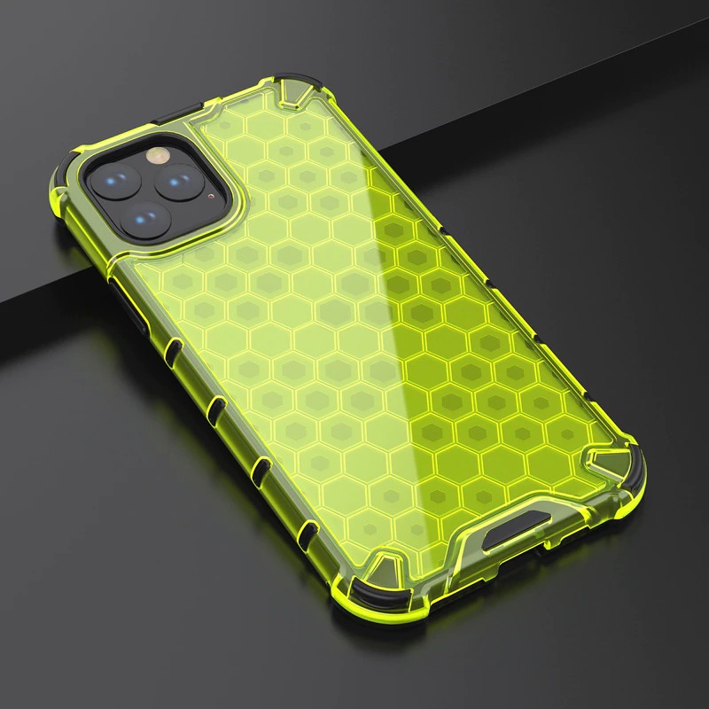 เคส iPhone 14#เคสฝาหลังกันกระแทก Honeycomb Shock Absorber TPU + PC + Silicone Hybrid