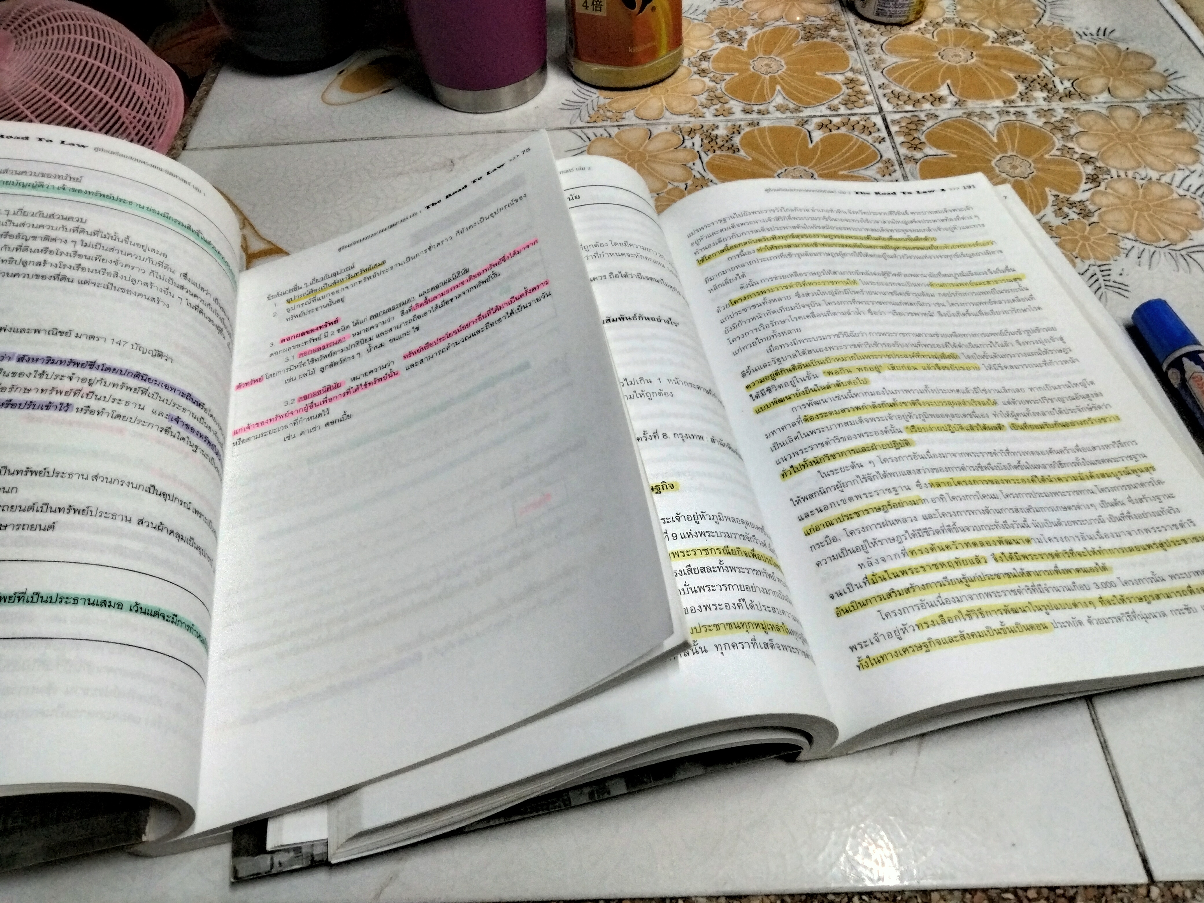 คู่มือเตรียมสอบตรงคณะนิติศาสตร์ เล่ม 1-2 The Road To Law **มีรอยฝึกทำโจทย์แล้ว ขีดเส้นใต้ด้วยปากกาเน้นข้อความหลายหน้า **สินค้าหมด**