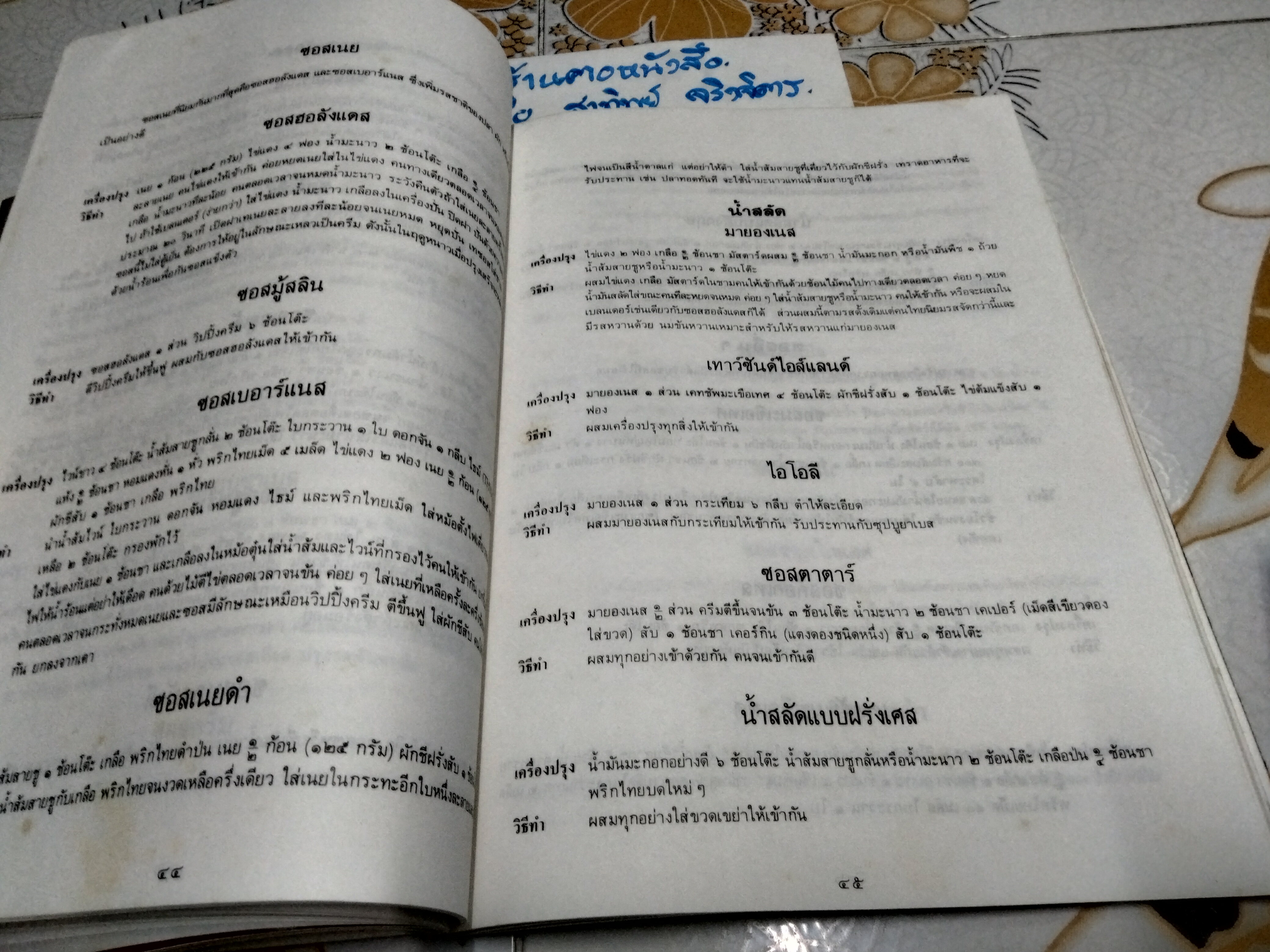 ตำราอาหารนานาชาติ หนังสือที่ระลึกในงานพระราชทานเพลิงศพ นางระเบียบ แสงขำ **สินค้าหมด**