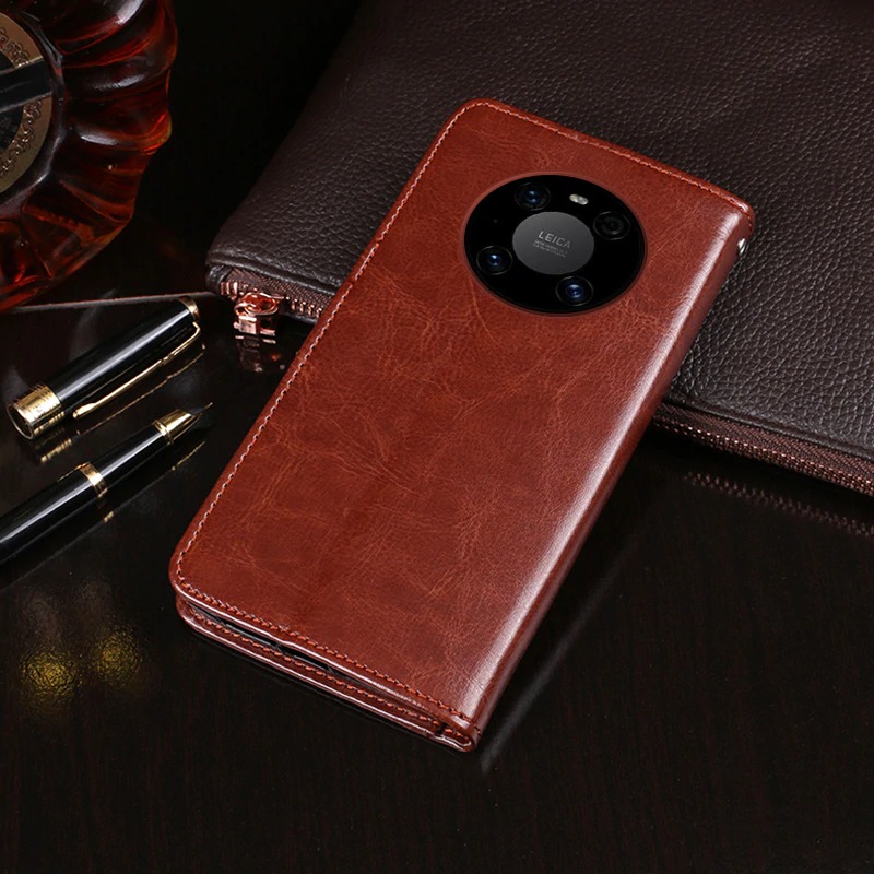 Case Huawei Mate 40 Pro #เคสฝาพับแบบกระเป๋าสตางค์หนัง PU ผิวหนังม้า Crazy Horse