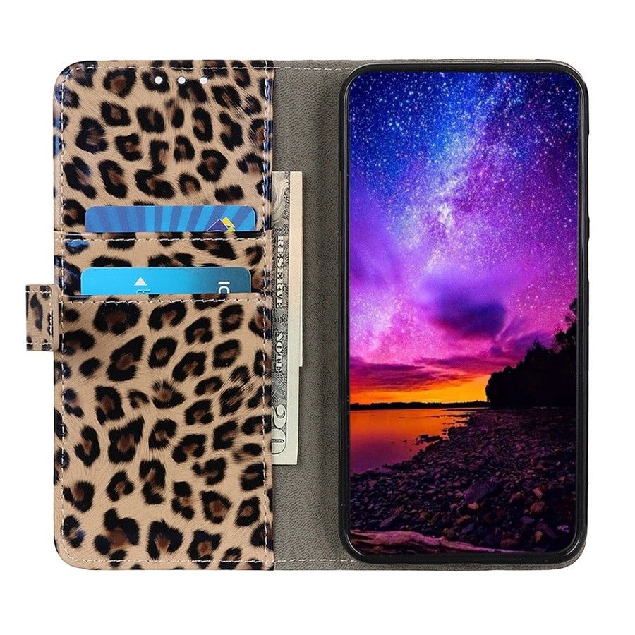 เคส Xiaomi Mi 9T #เคสฝาพับสไตล์กระเป๋าสตางค์ลายเสือดาว