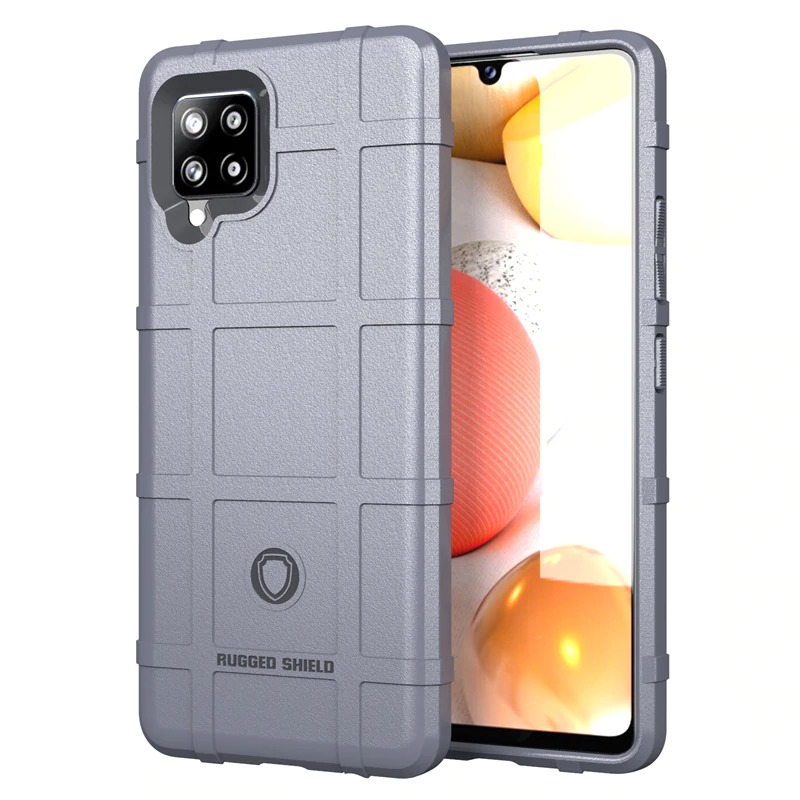 เคส Samsung Galaxy A42 5G #เคสฝาหลัง Rugged Shield Series Soft Silicone Shock Absorption Matte กันกระแทก