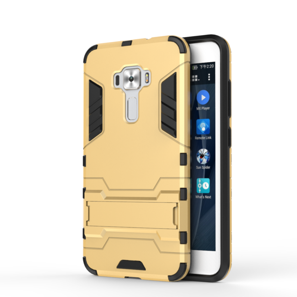 Case Asus Zenfone 3 ZE552KL #เคสฝาหลังพลาสติก ไฮบริด TPU + Kickstand