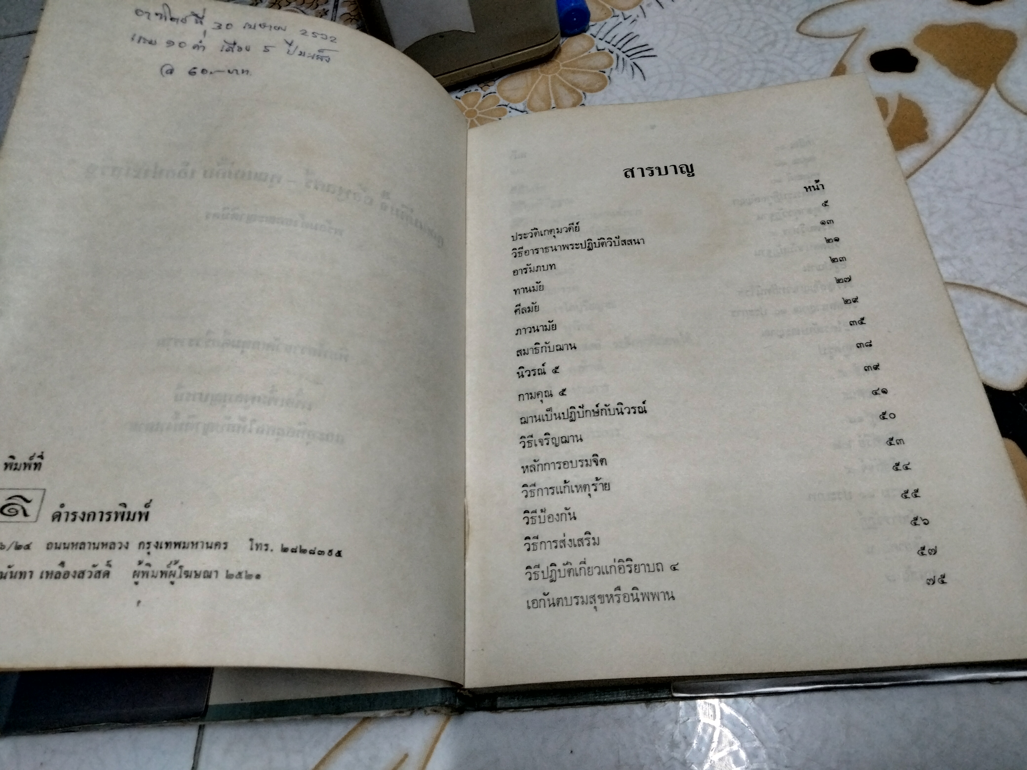 ทางพระนิพพาน ของ สำนักวัดเกตุมดีศรีวราราม จ.สมุทรสาคร พิมพ์ปีพ.ศ 2521 **สินค้าหมด**