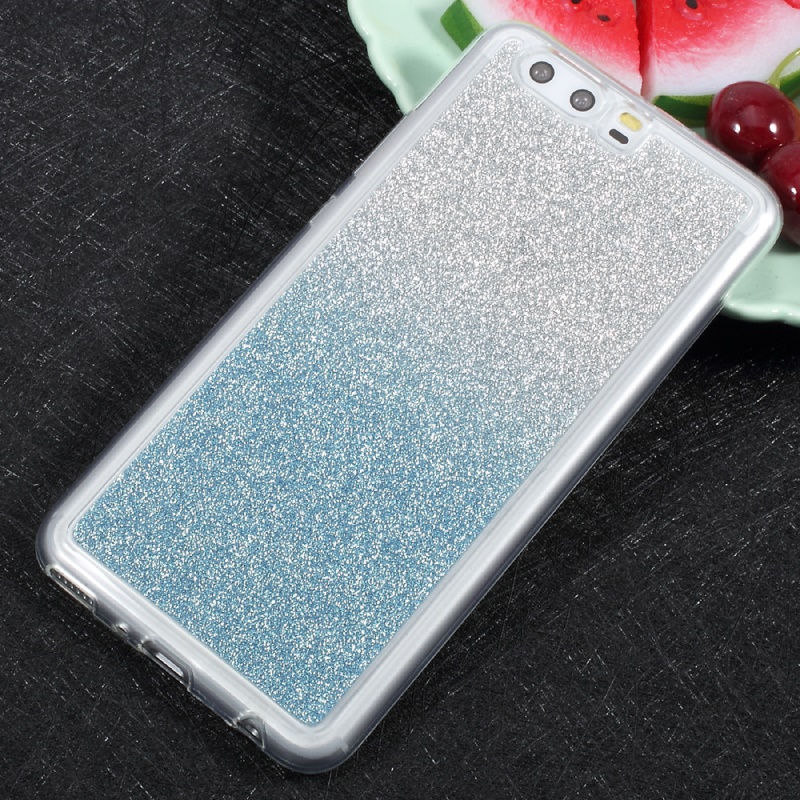 Case Huawei P10 #เคสฝาหลัง TPU ผงแววไล่โทนสีสวยงาม