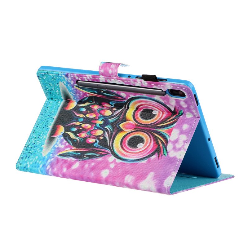 Case Samsung Galaxy Tab S6 T860 T865 #เคสฝาพับหนัง PU พิมพ์ลาย Pattern Printing PU Leather Flip