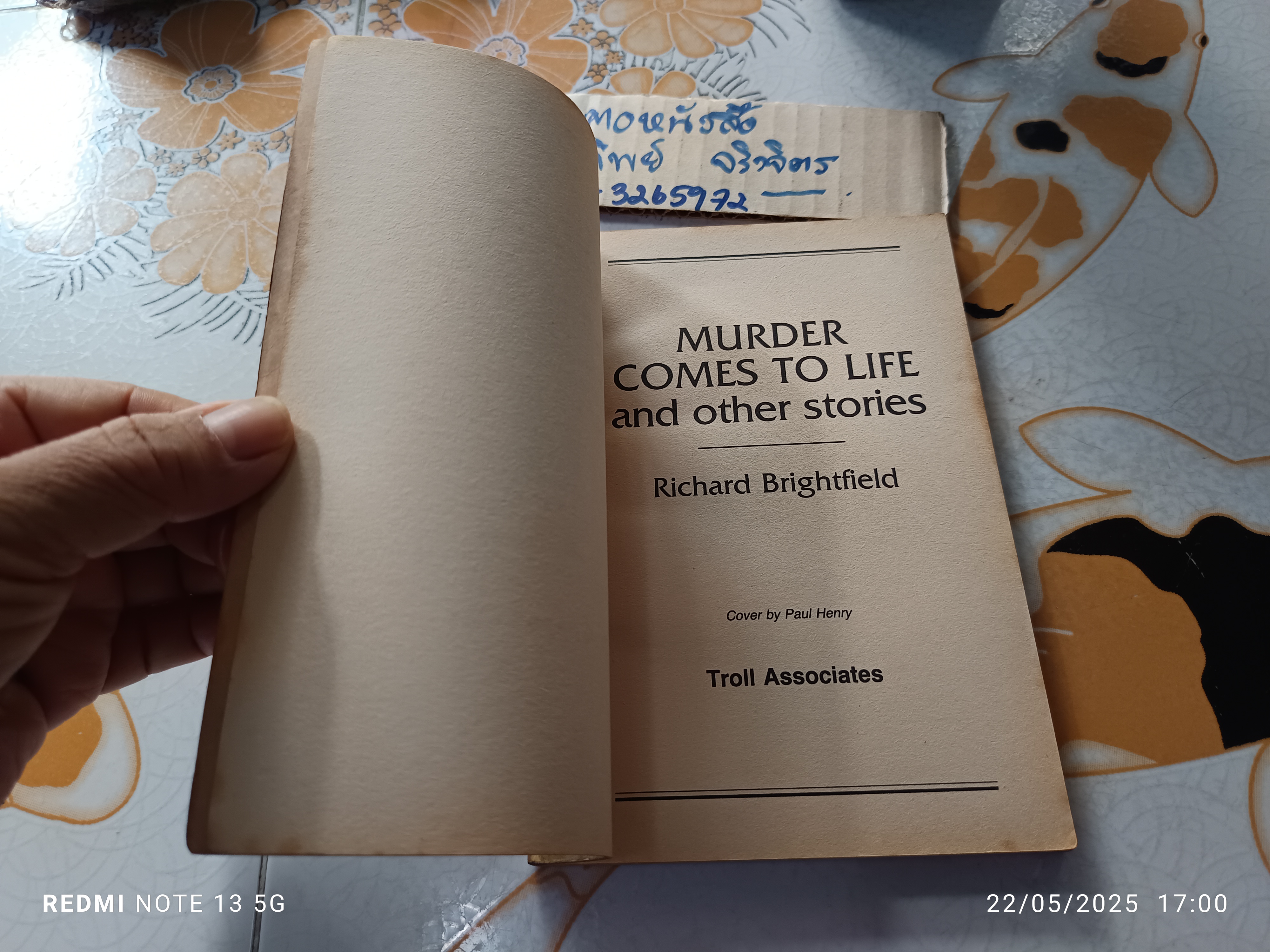 Murder Comes to Life and Other Stories (Horror Show), 1990 Richard Brightfield.