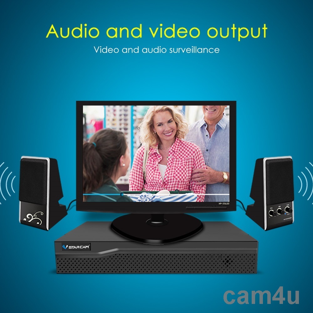 VStarcam VStarcam กล่องบันทึกกล่อง IP Camera NVR N8216 / 16 CH ดำ