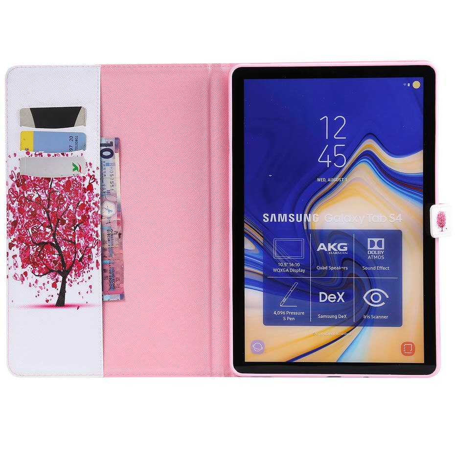 Case Samsung Galaxy Tab S4 10.5 T830 / T835 / T837 #เคสฝาพับหนัง PU พิมพ์ลายสวยงามน่ารักๆ
