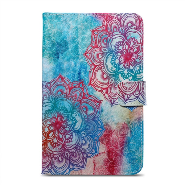 Case Samsung Galaxy Tab A 10.1 (2016) with S Pen P580 P585 #เคสฝาพับหนัง PU พิมพ์ลายมีช่องใส่บัตร