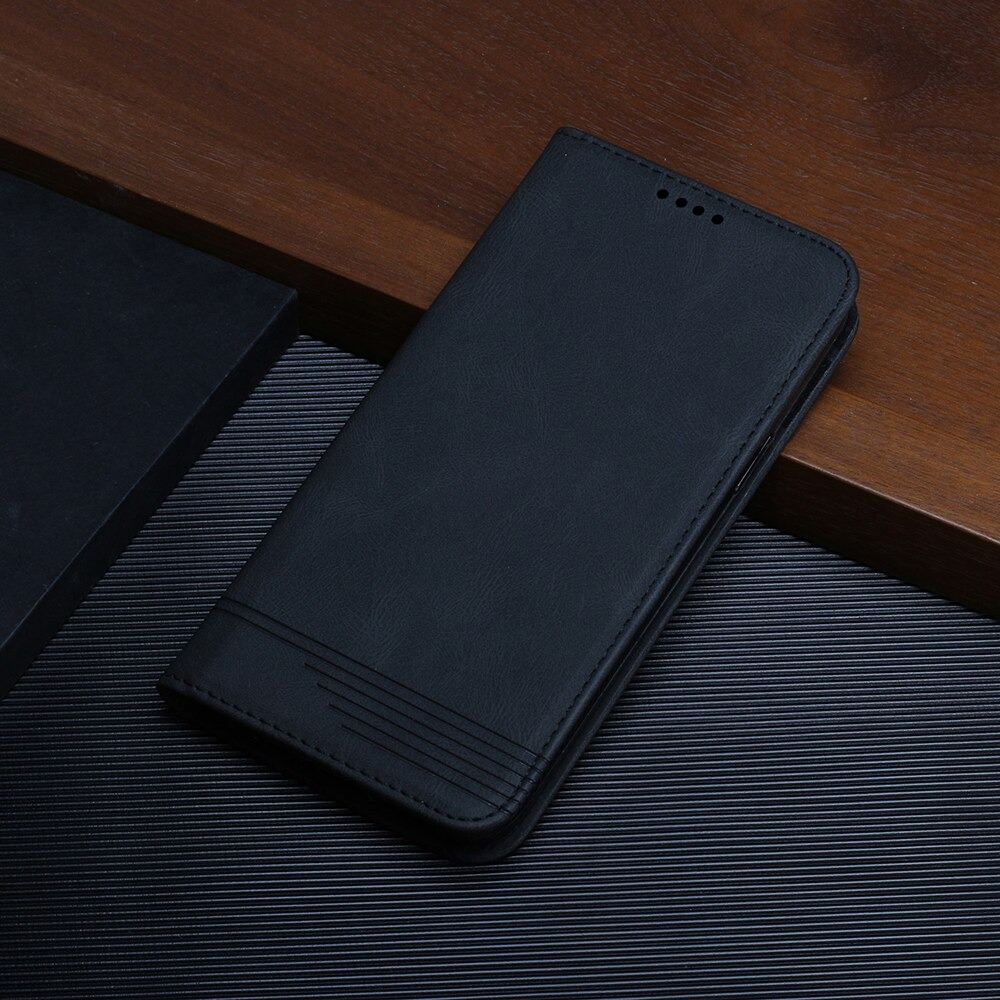 เคส Samsung Galaxy S21 FE 5G #เคสฝาพับหนัง PU สไตล์กระเป๋าสตางค์พร้อมช่องใส่การ์ด Luxury Flip Stand Card Phone Leather Wallet Cover Casing Auto-absorbed Smartphone