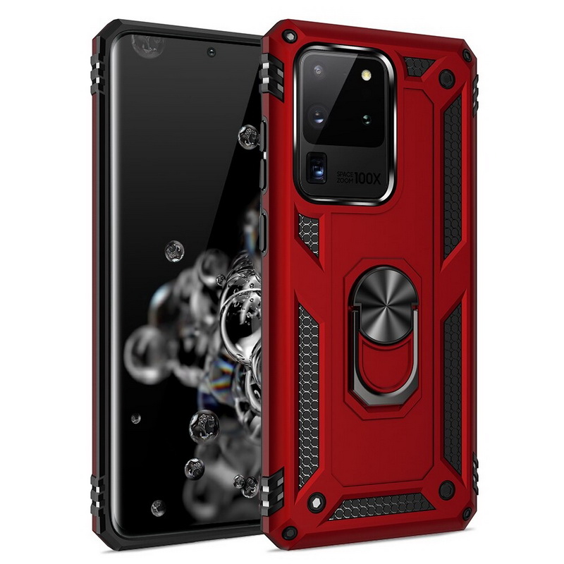 Case Samsung Galaxy S20 Ultra / S20 Ultra 5G #เคสฝาหลัง Hybrid TPU+PC มีแหวนสวมนิ้ว