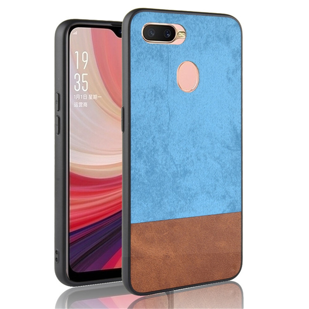Case OPPO A5S #เคสฝาหลัง TPU Bi-color Splicing Coated PC + TPU Hybrid