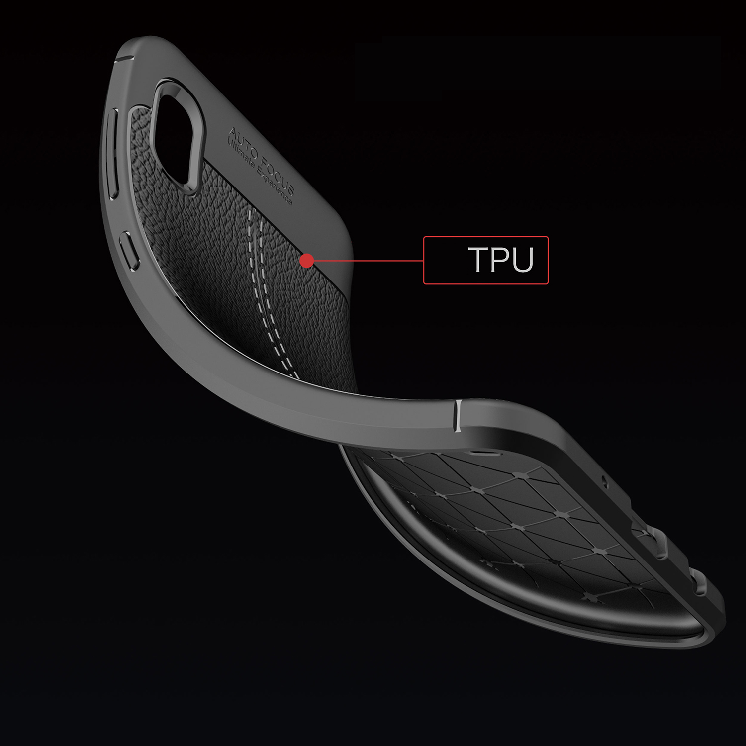 เคส Samsung Galaxy A10 TPU #เคสฝาหลังผิวลิ้นจี่ช่วยป้องกันลายนิ้วมือและกันลื่นได้ดี